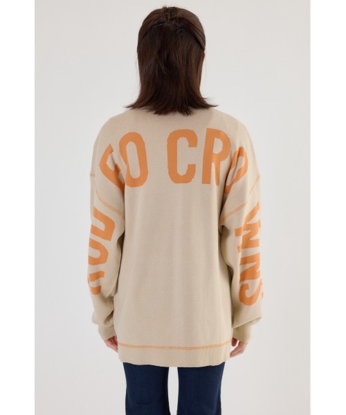 RODEO CROWNS WIDE BOWL（ロデオクラウンズワイドボウル）の「スウェットライクロゴカーディガン（カーディガン/ボレロ・レディース・アイボリー/ブラック/グレー×ホワイト・FREE）」の22枚目の写真