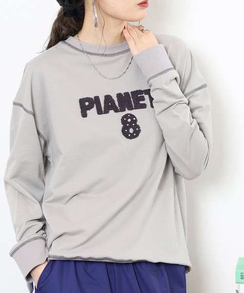 A.N.L(エーエヌエル レーベル)の「A.N.L ブークレーロゴカットソー(Tシャツ/カットソー・レディース・ブラック/ライトグレー/チャコールグレー・38)」の3枚目の写真