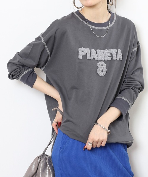 A.N.L(エーエヌエル レーベル)の「A.N.L ブークレーロゴカットソー(Tシャツ/カットソー・レディース・ブラック/ライトグレー/チャコールグレー・38)」の10枚目の写真