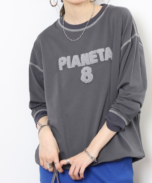 A.N.L(エーエヌエル レーベル)の「A.N.L ブークレーロゴカットソー(Tシャツ/カットソー・レディース・ブラック/ライトグレー/チャコールグレー・38)」の8枚目の写真