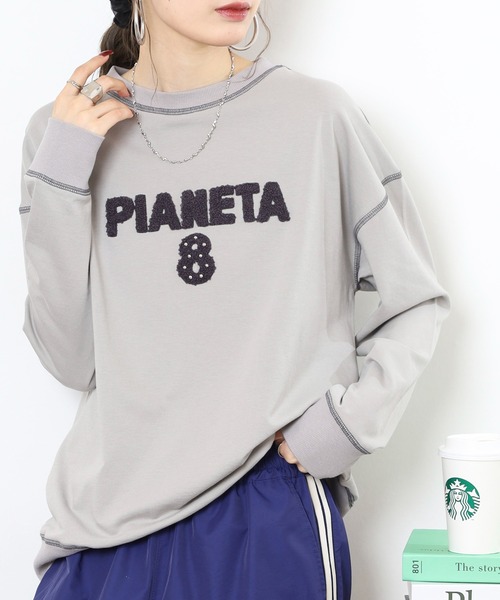 A.N.L(エーエヌエル レーベル)の「A.N.L ブークレーロゴカットソー(Tシャツ/カットソー・レディース・ブラック/ライトグレー/チャコールグレー・38)」の12枚目の写真