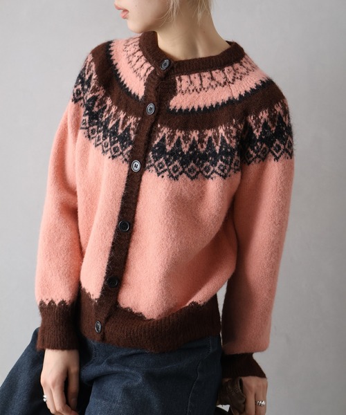 SpRay（スプレイ）の「シェットランド求心カーディガン（カーディガン/ボレロ・レディース・ベージュ/オフホワイト/グレー/ピンク/ブラウン・FREE）」の20枚目の写真