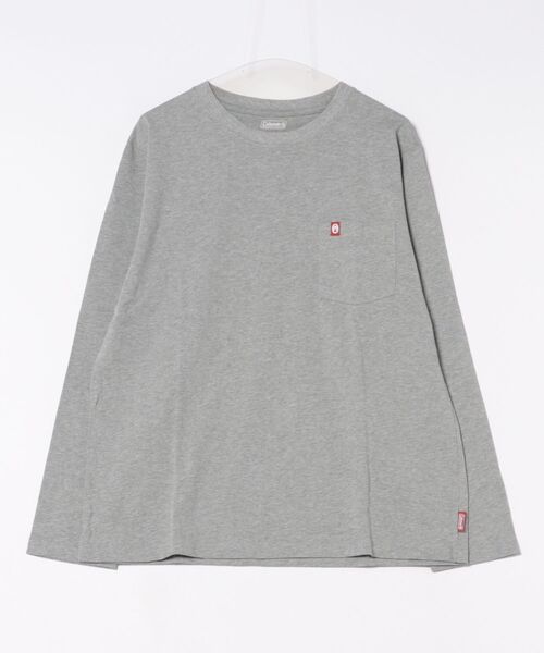 COLEMAN（コールマン）の「●Coleman●1P REG CREW L/S（Tシャツ/カットソー・メンズ・ベージュ/グレー・LARGE/X-LARGE/MEDIUM/SMALL）」の2枚目の写真