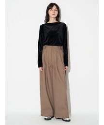 ELENDEEK | タックワイドレグパンツ(その他パンツ)