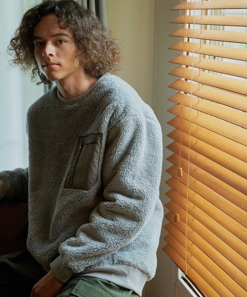 ragged mountain(ラギットマウンテン)の「【RAGGED MOUNTAIN/ラギットマウンテン】DERRY/デリー 防風 ボア トレーナー(スウェット・メンズ・ブラック/グレー/アイボリー・MEDIUM/LARGE/X-LARGE)」の13枚目の写真