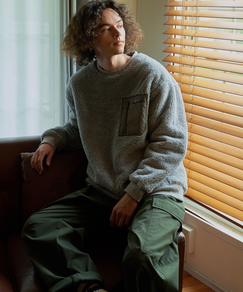 ragged mountain(ラギットマウンテン)の「【RAGGED MOUNTAIN/ラギットマウンテン】DERRY/デリー 防風 ボア トレーナー(スウェット・メンズ・ブラック/グレー/アイボリー・MEDIUM/LARGE/X-LARGE)」の12枚目の写真