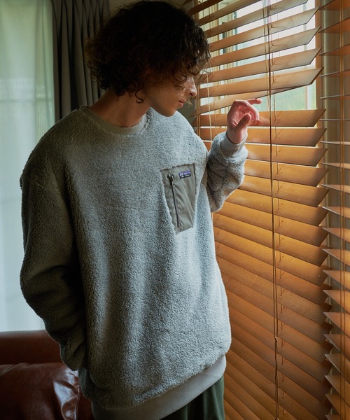 ragged mountain(ラギットマウンテン)の「【RAGGED MOUNTAIN/ラギットマウンテン】DERRY/デリー 防風 ボア トレーナー(スウェット・メンズ・ブラック/グレー/アイボリー・MEDIUM/LARGE/X-LARGE)」の10枚目の写真