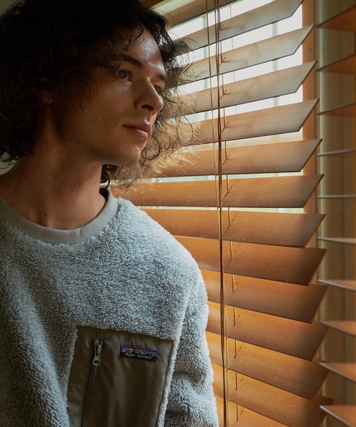 ragged mountain(ラギットマウンテン)の「【RAGGED MOUNTAIN/ラギットマウンテン】DERRY/デリー 防風 ボア トレーナー(スウェット・メンズ・ブラック/グレー/アイボリー・MEDIUM/LARGE/X-LARGE)」の8枚目の写真