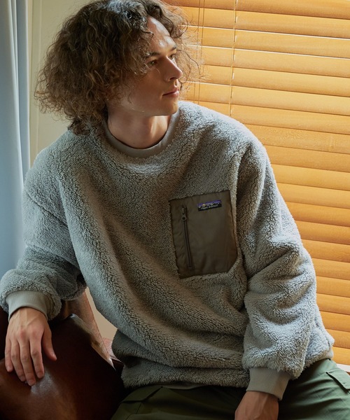 ragged mountain(ラギットマウンテン)の「【RAGGED MOUNTAIN/ラギットマウンテン】DERRY/デリー 防風 ボア トレーナー(スウェット・メンズ・ブラック/グレー/アイボリー・MEDIUM/LARGE/X-LARGE)」の7枚目の写真
