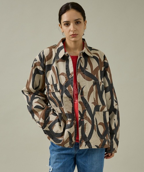 【PENNY‘S】PRINTED ENGINEER SHORT JACKET/ミリタリー/ワークジャケット【WEB限定】