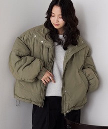 forksy.(フォルクシー)の【forksy.】〈撥水加工〉ドロスト付きハイネックモンスター中綿ジャケット(ダウンジャケット/コート)