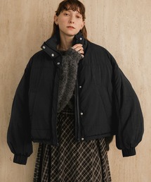forksy.(フォルクシー)の【forksy.】〈撥水加工〉ドロスト付きハイネックモンスター中綿ジャケット(ダウンジャケット/コート)