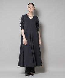 NANO universe（ナノユニバース）の「ライトコットンダンボールフレアワンピース（ワンピース・レディース）」