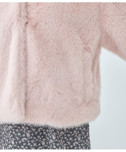 エコファーショートコート（その他アウター）｜PEACH JOHN（ピーチ