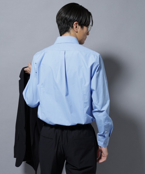 NANO universe(ナノユニバース)の「「N shirt」Anti Soaked(R)汗染み防止セミワイドカラーシャツ長袖(シャツ/ブラウス・メンズ・ホワイト/その他1/ライトブルー・S/M/L)」の20枚目の写真