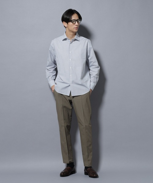 NANO universe(ナノユニバース)の「「N shirt」Anti Soaked(R)汗染み防止セミワイドカラーシャツ長袖(シャツ/ブラウス・メンズ・ホワイト/その他1/ライトブルー・S/M/L)」の14枚目の写真