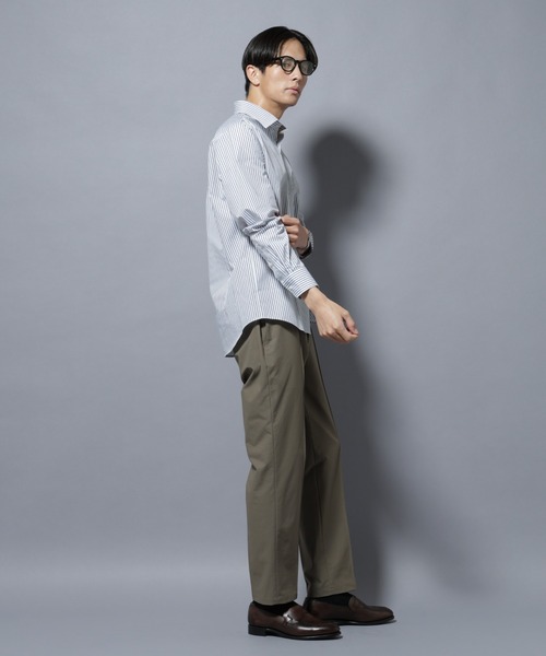 NANO universe(ナノユニバース)の「「N shirt」Anti Soaked(R)汗染み防止セミワイドカラーシャツ長袖(シャツ/ブラウス・メンズ・ホワイト/その他1/ライトブルー・S/M/L)」の16枚目の写真