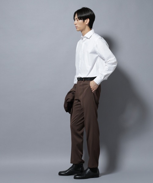 NANO universe(ナノユニバース)の「「N shirt」Anti Soaked(R)汗染み防止セミワイドカラーシャツ長袖(シャツ/ブラウス・メンズ・ホワイト/その他1/ライトブルー・S/M/L)」の9枚目の写真