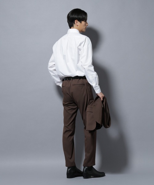 NANO universe(ナノユニバース)の「「N shirt」Anti Soaked(R)汗染み防止セミワイドカラーシャツ長袖(シャツ/ブラウス・メンズ・ホワイト/その他1/ライトブルー・S/M/L)」の10枚目の写真