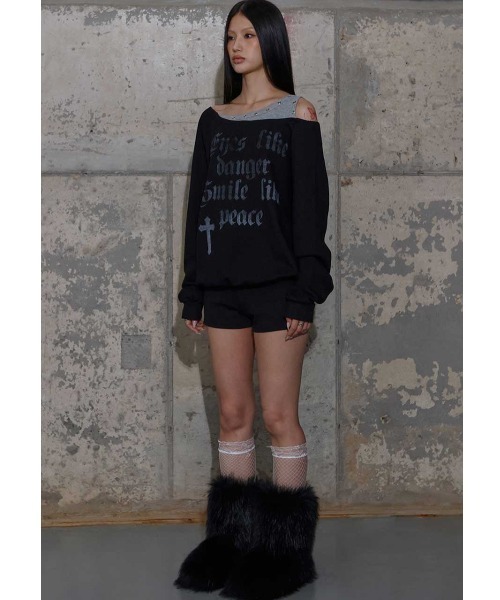 FANCY CLUB(ファンシークラブ)の「A'GEM/9 × .kom 『FANCY CLUB/ファンシークラブ』 ROSARY NOIRER SWEATSHIRT/ノワラー スウェット シャツ(スウェット・レディース・ブラック・FREE)」の8枚目の写真