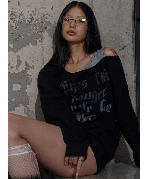 FANCY CLUB(ファンシークラブ)の「A'GEM/9 × .kom 『FANCY CLUB/ファンシークラブ』 ROSARY NOIRER SWEATSHIRT/ノワラー スウェット シャツ(スウェット・レディース・ブラック・FREE)」の7枚目の写真