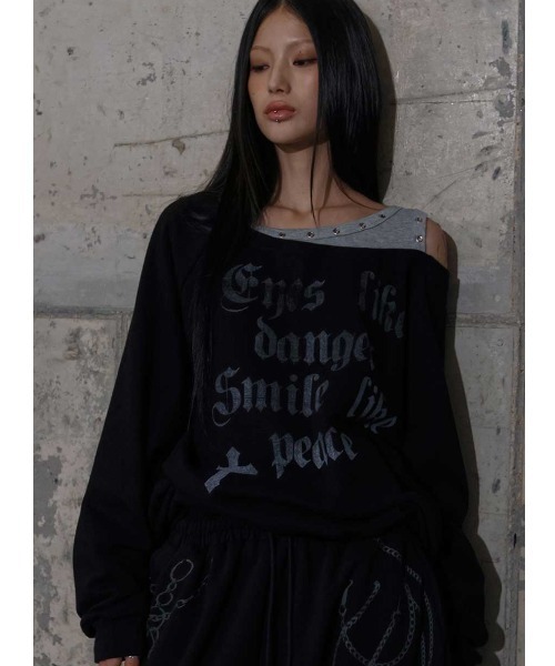 FANCY CLUB(ファンシークラブ)の「A'GEM/9 × .kom 『FANCY CLUB/ファンシークラブ』 ROSARY NOIRER SWEATSHIRT/ノワラー スウェット シャツ(スウェット・レディース・ブラック・FREE)」の11枚目の写真