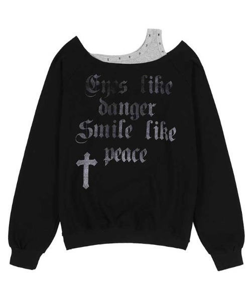 FANCY CLUB(ファンシークラブ)の「A'GEM/9 × .kom 『FANCY CLUB/ファンシークラブ』 ROSARY NOIRER SWEATSHIRT/ノワラー スウェット シャツ(スウェット・レディース・ブラック・FREE)」の3枚目の写真