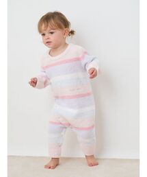 ロンパース（ピンク/桃色系・ボーダー柄）ファッション通販 - ZOZOTOWN