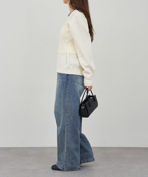 SHENERY(シーナリー)の「ビスチェセットカーディガン(カーディガン/ボレロ・レディース・グレー/アイボリー・FREE)」の9枚目の写真