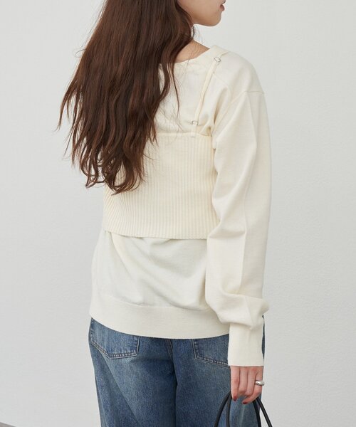 SHENERY(シーナリー)の「ビスチェセットカーディガン(カーディガン/ボレロ・レディース・グレー/アイボリー・FREE)」の15枚目の写真