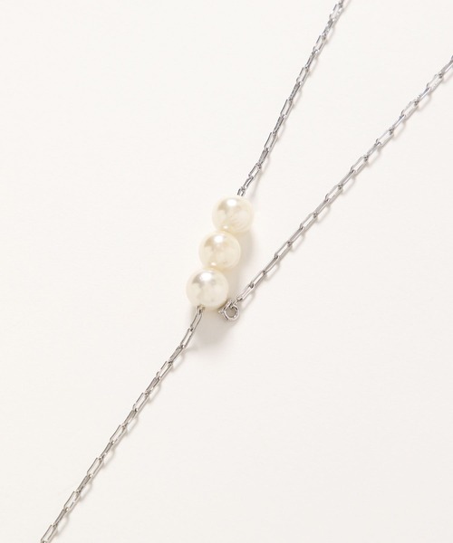 Andemiu（アンデミュウ）の「パールスライドY字ネックレス604191（ネックレス・レディース・シルバー/ゴールド・FREE）」の6枚目の写真