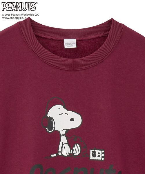 Green　Parks（グリーンパークス）の「■PEANUTS ヘッドフォンスウェット（スウェット・レディース・ボルドー・FREE）」の13枚目の写真