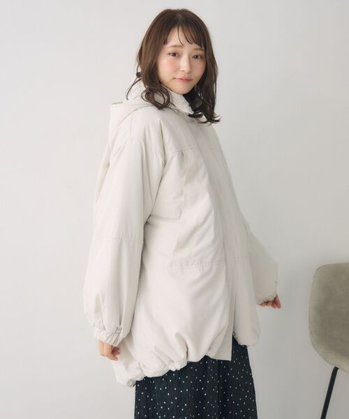 RETRO GIRL（レトロガール）の「フードモンスターJK（ダウンジャケット/コート・レディース・ナチュラル/ブラック/ライトグレー・FREE）」の12枚目の写真