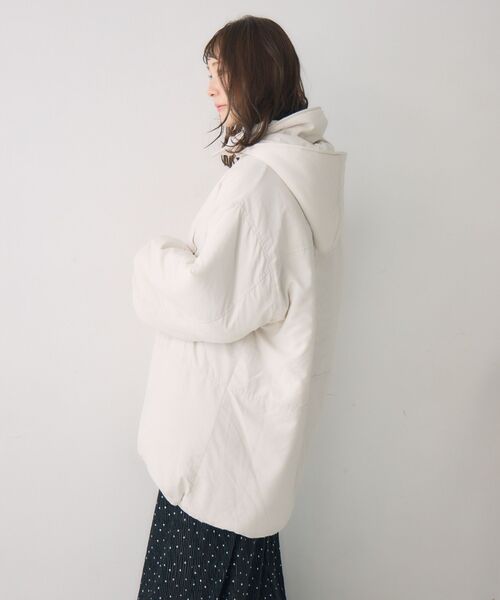 RETRO GIRL（レトロガール）の「フードモンスターJK（ダウンジャケット/コート・レディース・ナチュラル/ブラック/ライトグレー・FREE）」の14枚目の写真