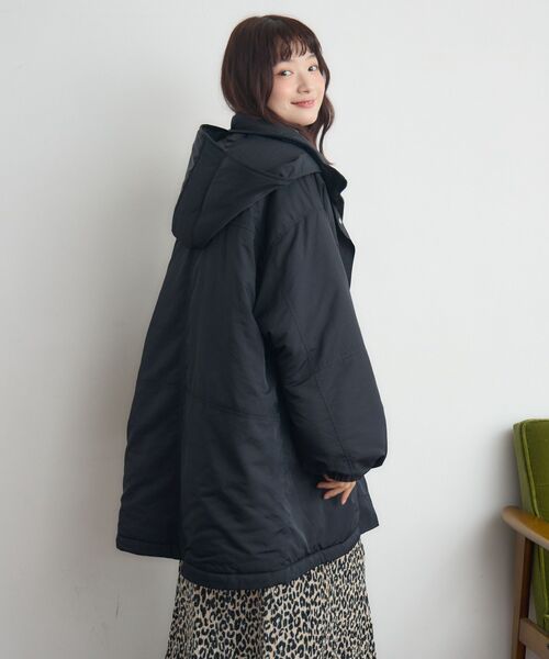 RETRO GIRL（レトロガール）の「フードモンスターJK（ダウンジャケット/コート・レディース・ナチュラル/ブラック/ライトグレー・FREE）」の20枚目の写真