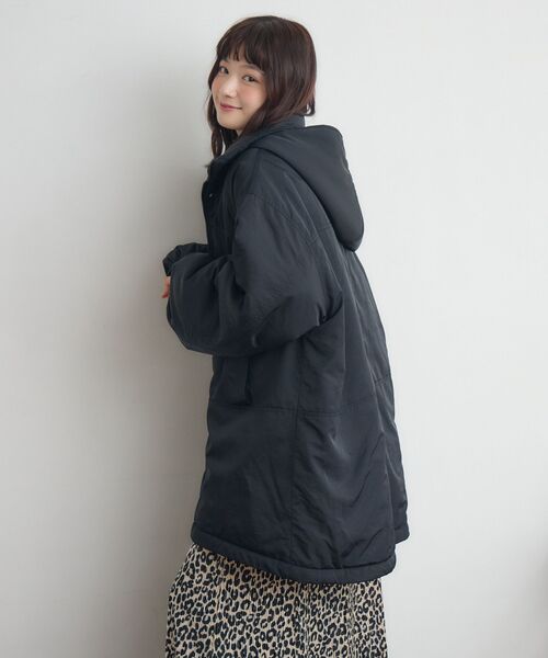 RETRO GIRL（レトロガール）の「フードモンスターJK（ダウンジャケット/コート・レディース・ナチュラル/ブラック/ライトグレー・FREE）」の22枚目の写真