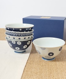 FUNALIVE（ファンアライブ）の「藍丸紋 軽量飯碗揃 波佐見焼（食器）」