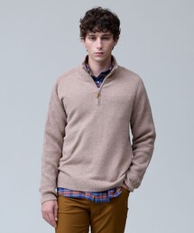 J.PRESS(ジェイプレス)の「ウール×カシミヤの上質素材【Cash Lamb's Wool】ハーフジップ ニット_25年モデル(ニット/セーター)」