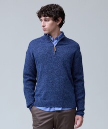 J.PRESS（ジェイプレス）の「ウール×カシミヤの上質素材【Cash Lamb's Wool】ハーフジップ ニット_25年モデル（ニット/セーター）」