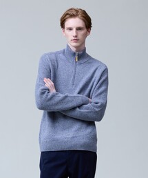 J.PRESS（ジェイプレス）の「ウール×カシミヤの上質素材【Cash Lamb's Wool】ハーフジップ ニット_25年モデル（ニット/セーター）」