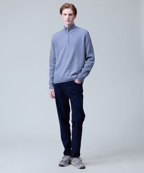 J.PRESS(ジェイプレス)の「ウール×カシミヤの上質素材【Cash Lamb's Wool】ハーフジップ ニット_25年モデル(ニット/セーター・メンズ・ネイビー系/ベージュ系/ライトグレー系/グリーン系/ブルー系・X-LARGE/LARGE/MEDIUM)」の8枚目の写真