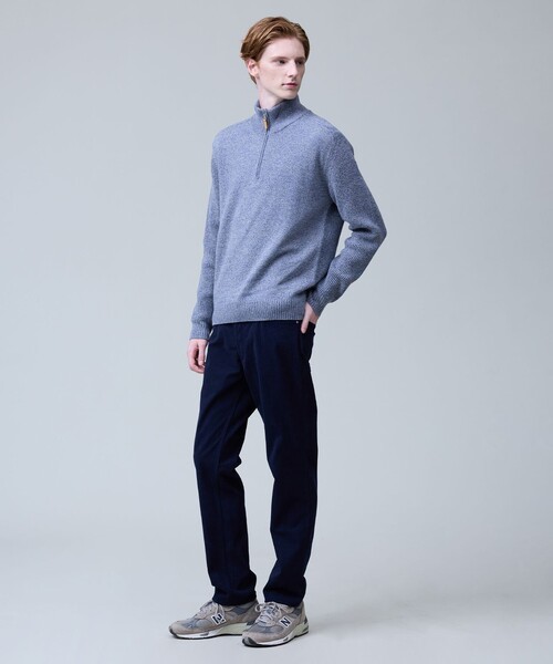 J.PRESS(ジェイプレス)の「ウール×カシミヤの上質素材【Cash Lamb's Wool】ハーフジップ ニット_25年モデル(ニット/セーター・メンズ・ネイビー系/ベージュ系/ライトグレー系/グリーン系/ブルー系・X-LARGE/LARGE/MEDIUM)」の10枚目の写真