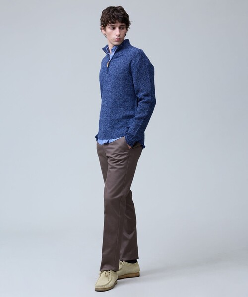 J.PRESS(ジェイプレス)の「ウール×カシミヤの上質素材【Cash Lamb's Wool】ハーフジップ ニット_25年モデル(ニット/セーター・メンズ・ネイビー系/ベージュ系/ライトグレー系/グリーン系/ブルー系・X-LARGE/LARGE/MEDIUM)」の14枚目の写真