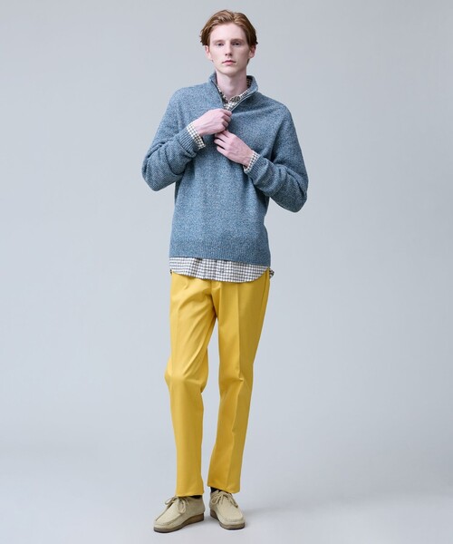 J.PRESS(ジェイプレス)の「ウール×カシミヤの上質素材【Cash Lamb's Wool】ハーフジップ ニット_25年モデル(ニット/セーター・メンズ・ネイビー系/ベージュ系/ライトグレー系/グリーン系/ブルー系・X-LARGE/LARGE/MEDIUM)」の16枚目の写真