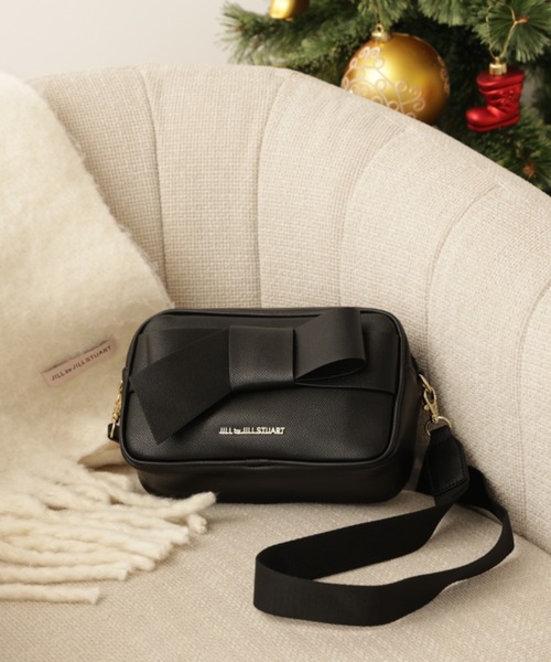 JILL by JILL STUART（ジルバイジルスチュアート）の「◇＜リボンシリーズ＞スクエアポシェット（ショルダーバッグ・レディース・ホワイト/ラベンダー/ブラック・FREE）」の3枚目の写真
