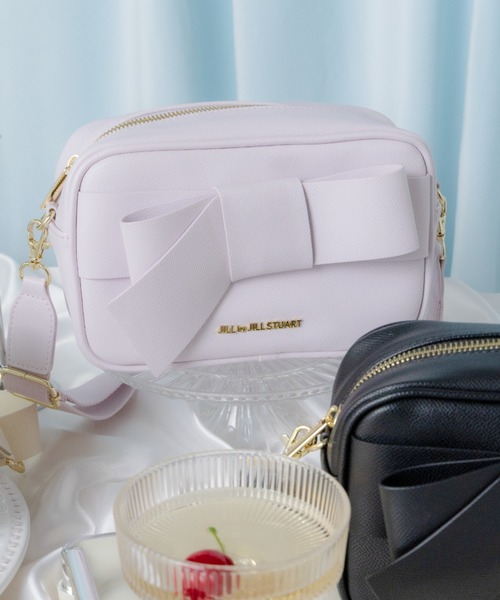 JILL by JILL STUART（ジルバイジルスチュアート）の「◇＜リボンシリーズ＞スクエアポシェット（ショルダーバッグ・レディース・ホワイト/ラベンダー/ブラック・FREE）」の5枚目の写真