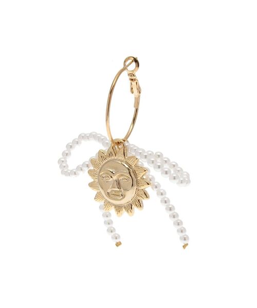 EVRIS（エヴリス）の「RIBBON SUNNY MOTIF ピアス（ピアス（両耳用）・レディース・シルバー/ゴールド・FREE）」の7枚目の写真