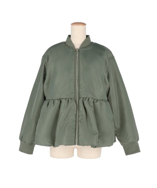 coca（coca）（コカ）の「ペプラムヘムMA-1（MA-1・レディース・カーキ/ライトベージュ・L/M）」の20枚目の写真