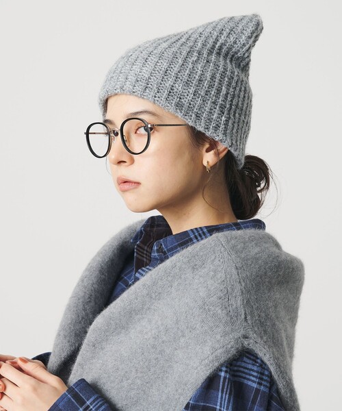 BEAUTY&YOUTH UNITED ARROWS（ビューティーアンドユースユナイテッドアローズ）の「カラー ニットキャップ（ニットキャップ/ビーニー・レディース・グレー系/ダークブラウン・FREE）」の6枚目の写真