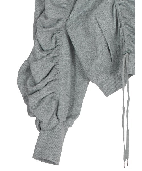 Ameri（アメリ）の「VOLUME GATHERED ZIP UP HOODIE（パーカー）」 - WEAR